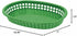 TrueCraftware 10-3/4" Set 12- - Oblong Fast Food Basket Green Plastic of Fry Fast Food Reusable Foodservice Restaurant