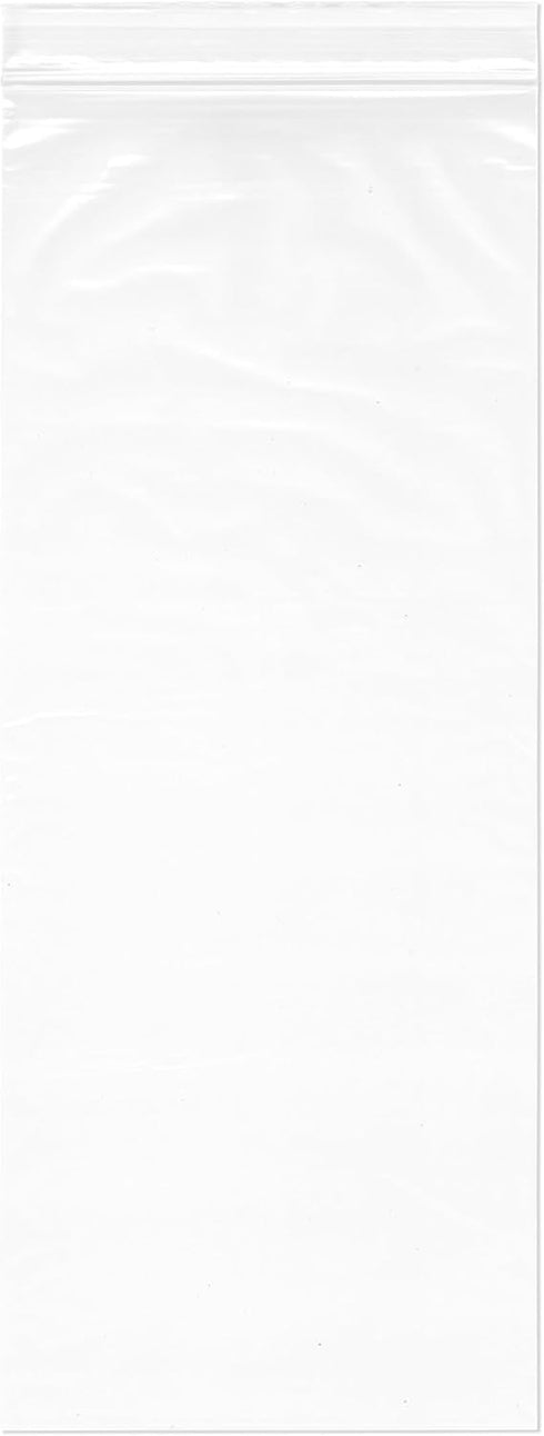 Plymor 6" x 15" Reclosable Plastic Bags (Pack of 200) - 2 Mil Zipper