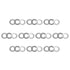 uxcell AXK2035 Thrust Needle Roller Bearings with Washers, 20mm Bore, 35mm OD, 2mm Width, 10pcs