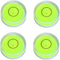 4Pcs Small Circular Bubble Levels, Mini Stick-on Bubble Spirit Level Measuring Layout Tools (25x10mm)