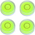 4Pcs Small Circular Bubble Levels, Mini Stick-on Bubble Spirit Level Measuring Layout Tools (25x10mm)