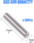 Glarks 50-Pieces Stainless Steel Dowel Pin 5x25mm Shelf Support Pegs, Fasten Elements Pin Rod