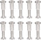 uxcell Screw Post Fit for 5/16"(8mm) Hole Dia, Male M6x20mm Binding Bolts Leather Fastener, 10 Sets