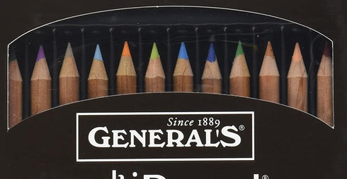 General Pencil Multi Pastel Pencils, 24-Pack, 4401-24A