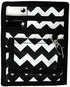 6 Piece Protective Lab Coat Pocket Organizer Kit - Popular Black and White Chevron Pattern