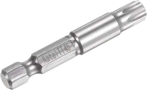 TT45 Star 7 Point Screwdriver Bit 1/4" Hex Shank 2" Length Magnetic Security Torx Power Tool