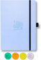 Dingbats - Earth Dotted A5 Medium Notebook, Sky Blue Great Barrier Reef, Hardcover, Cream 100gsm Ink-Proof Paper