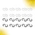 EXCEART Mini S Hooks - 20Pcs Miniature Dollhouse Hooks for DIY Crafts Jewelry Hanging Ornament