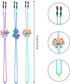 ZXSWEET 8PCS Kids Glasses Strap, Unicorn Rainbow Adjuster Stretchy Eyeglass Strap for Girls and Boys
