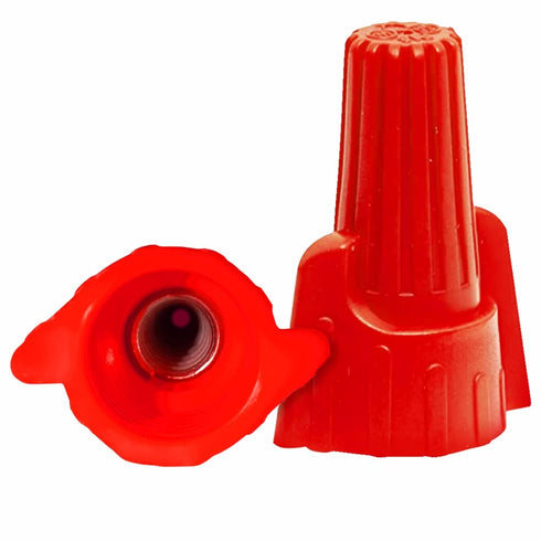Red Winged Electrical Wire Bulk, 500 Pack Large Twist-on P13 Type Screw Terminals, 18-8 AWG 600V Connectors