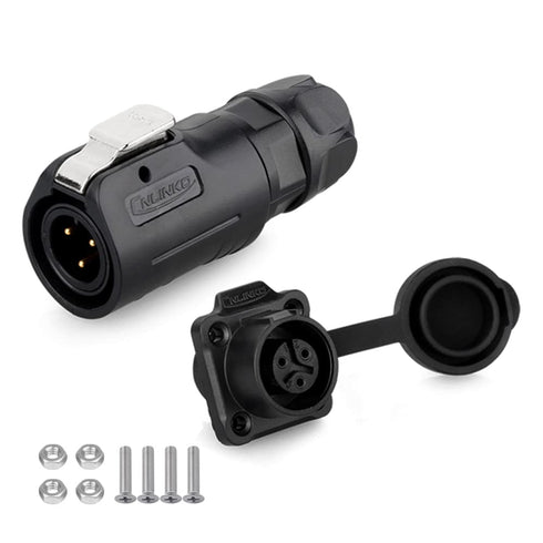 CNLINKO LP12 2/3/4/5/6/7/8pin Male Female Electrical Push Pull Plug, IP67 Waterproof