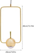BILPIKOGoo Modern Farmhouse Gold Pendant Lighting for Kitchen Island, Industrial Entryway Light Fixture Hanging