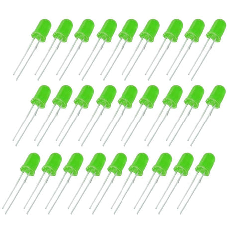 JEBHANNE 1000PCS 5mm Bulbs Geen LED Light Emitting Diode - LED for Science Projects Experiments and Circuit Kits