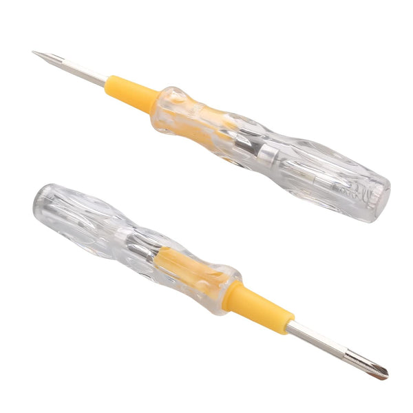 Fielect 2Pcs Voltage Tester Screwdriver, Contact Voltage Tester Pen for Circuit Detection 100-500V