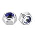 uxcell Hex Lock Nuts, M6 x 1mm, 304 Stainless Steel, 10Pcs Silver Tone