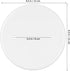 4 Pack 4.33" VILLCASE Round Ceiling Cover Plate, White Plastic Blank Electrical Box Cover with Screws, Flat Ceiling