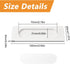 Self-Stick Rectangular Sliding Door Pulls, 2pcs Aluminum Alloy Hidden Recessed Pull Handle for Sliding Barn Door, Closet,Cabinet,Drawers (White, 100mm) by MOROBOR
