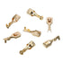 Copper Wire Terminal Gold Electrical Female Connector, Stamping Non Insulated Brass Crimp Connector Hardware Parts