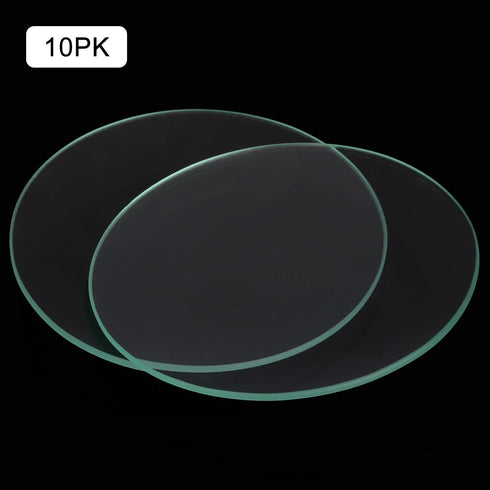 Watch Glass Set, 10 Pack of 150 mm Circular Borosilicate Glass Discs for Liquids and Powders, Not for Direct Heating