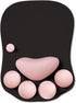 WESAPPINC Cat Paw Mouse Pad - Soft Silicone Wrist Support Ergonomic Non-Slip Mousepad for Office (Black Cherry)