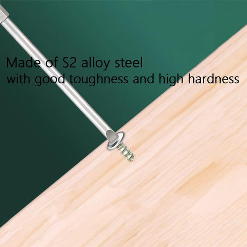 SL2.5 Slotted Screwdriver Bits, 10Pcs Magnetic Flat Head S2 Power Tool, 1/4 Inch Hex Shank 2inch Length