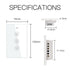 Dimmer MOES WiFi RF Smart Light Switch, Smart Life/Tuya APP Relay Status Backlight Switch Off RF Remote Control Voice
