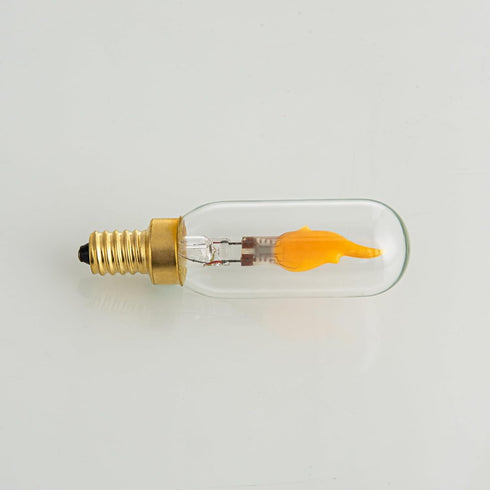 E12 Bulb, 2 Pack SHUWDKAR Flickering Flame Realistic Flame Effect LED Chandelier Candelabra Base