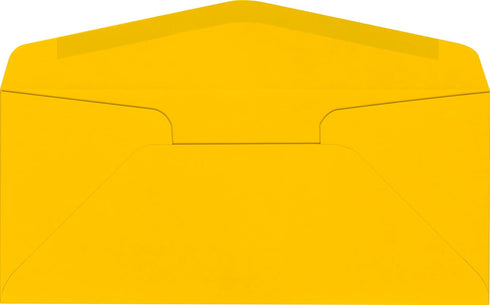 LUXPaper #10 Commercial Flap Business Envelopes | 4 1/8" x 9 1/2" | Sunflower Yellow | 80lb. Text | 50 Qty by Envelopes.com