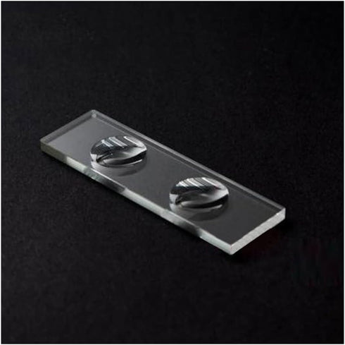 TYLQMY Lab Microscope Replacement Parts Microscope Slides Kit- Biological Circular Concave Cavity Blank