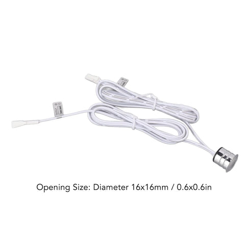 MUNEFE Blue LED Touch Switch, LED Light Touch Switch, DC Light Switch Touch for LED Cabinet Lights, Entrances