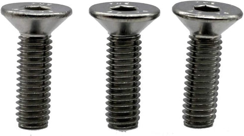 Fullerkreg 18-8 Stainless Steel Hex Drive Flat Head Screw M5 x 0.8 mm Thread, 12 mm Long, Packs of 100