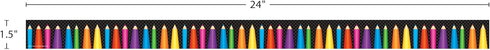 Teacher Created Resources Colored Pencils Magnetic Border, 77127