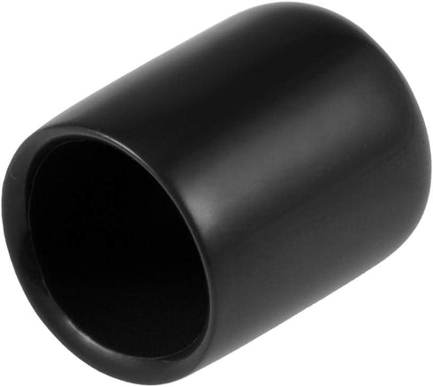 uxcell 20pcs Rubber End Caps 14mm ID Vinyl Round Tube Bolt Cap Cover Thread Protectors in Black