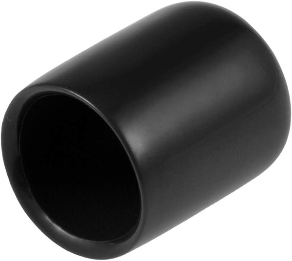 uxcell 20pcs Rubber End Caps 14mm ID Vinyl Round Tube Bolt Cap Cover Thread Protectors in Black