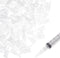 BENECREAT 100pcs Syringe Tip Adapters, White Plastic Transfer Dispenser for Syringe Tip Adapter Converter