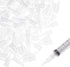 BENECREAT 100pcs Syringe Tip Adapters, White Plastic Transfer Dispenser for Syringe Tip Adapter Converter