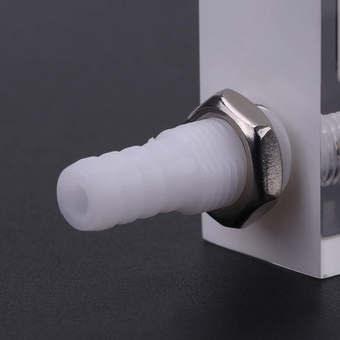 LZQ-7 Flowmeter with Control Valve 1-10LPM for Unidirectional Gas/Oxygen/Air Measure, 8mm Barbs