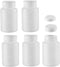 uxcell Plastic Lab Chemical Reagent Bottle, 100ml/3.4oz Wide Mouth Sample Sealing Cap, 5pcs