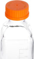 Lab Media Storage Square Bottles with GL45 Screw Cap, Leakproof for Scientific Use, Pack of 8 (500ml)