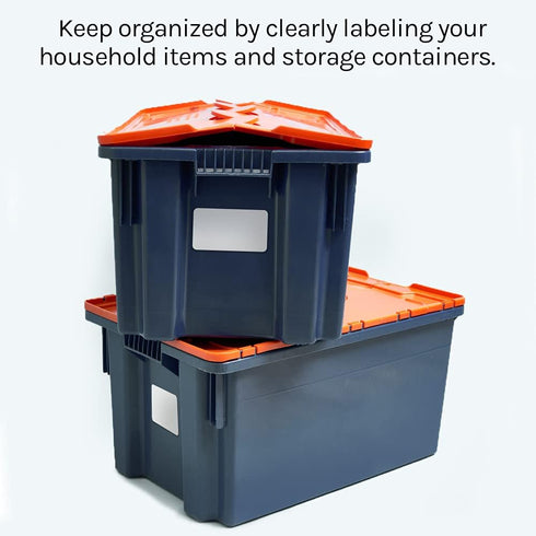 Premium Label Supply White Sticker Half Sheet Labels – 8.5" x 5.5" – 25 Sheets (2 per Sheet) - 50 Total Adhesive Labels