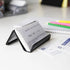 Jowxsx Metal Mesh Business Card Holder, Black Office Card Collection Organizer for Desk Storage