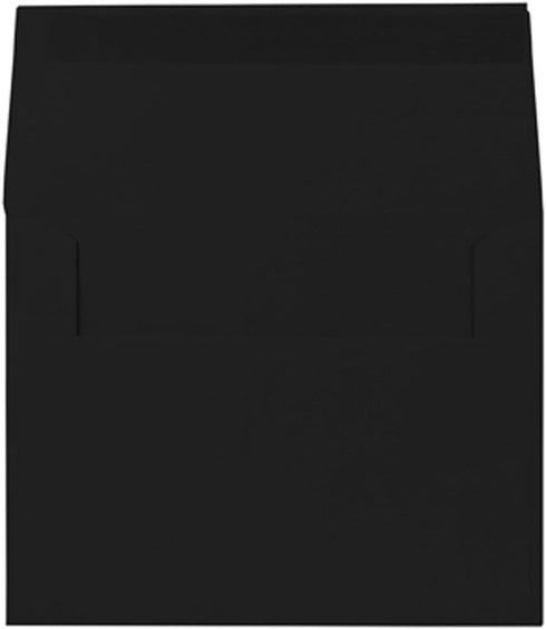 JAM PAPER A2 Premium Invitation Envelopes - 4 3/8 x 5 3/4 - Smooth Black - 100/Pack