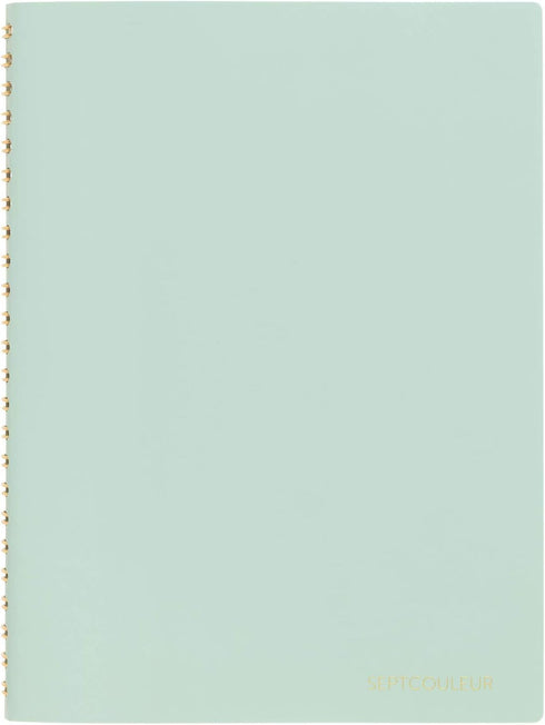 Maruman Septcouleur Lab Notebook, Comfort Mint (N768-53), 8.35"x6.22" (A5), 3mm Square Grid, 100 Sheets