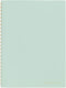 Maruman Septcouleur Lab Notebook, Comfort Mint (N768-53), 8.35"x6.22" (A5), 3mm Square Grid, 100 Sheets