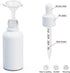 Pack of 12 (1oz) Empty Glass Dropper Bottles, White Coated with Funnels, 30ml Eye Dropper Bottles for Essential Oils,