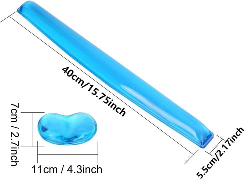Gel Keyboard & Mouse Wrist Rest Set, Ergonomic Comfortable Pain Relief Pad for Office Gaming