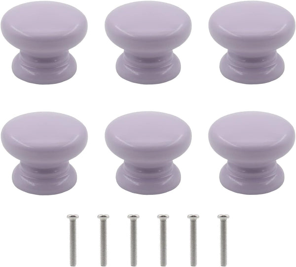 6PCS Wooden Pull Handles, Solid Wood Bedroom Dresser Closet Wardrobe Door Pulls,Cupboard