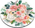 Smooffly Watercolor Floral Round Mouse Pad, Bright Pink Vivid Flowers, Non-Slip Rubber for Computers