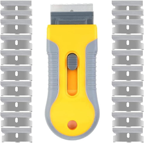 SRTXJUZD Razor Blade Scrape with 20pcs Extra Blades, Scraper Tool, Razor Blade Retractable,