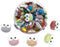 Duolai 40pcs Cute Big Eye Frog Decorative Thumbtacks, Cartoon Animal Boxed Pushpins for Office, Corkboard, Photo Wall